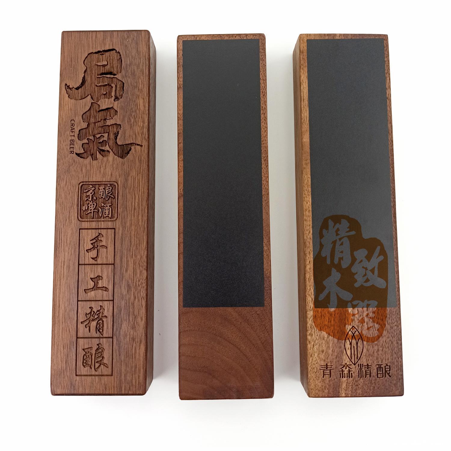 跨境出口木制实木黑胡桃生啤手柄水龙头把手拉手精酿啤酒桶柄开关