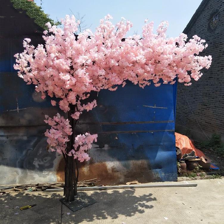 假花树大型景观许愿树公园布置装饰品搭配摆件树叶花卉室内桃花树