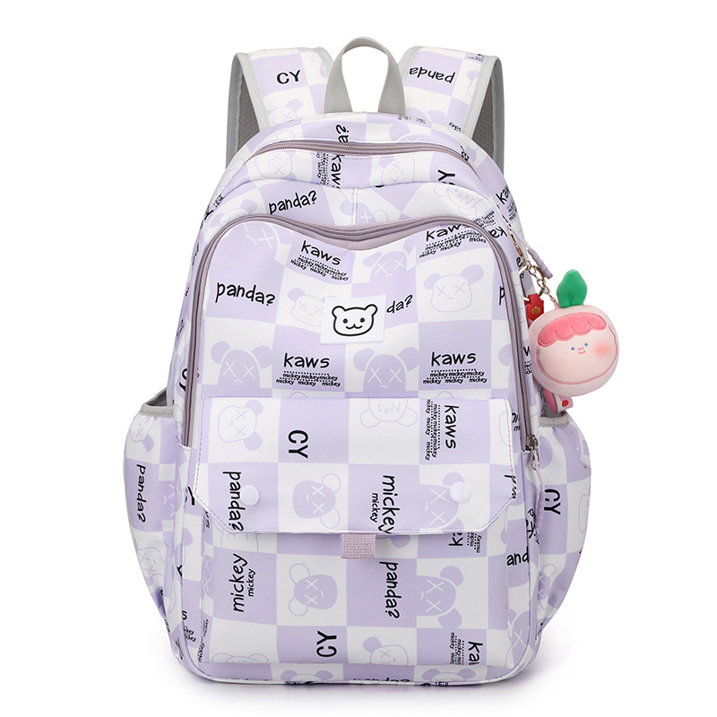 2023 New Printed Cartoon Princess Schoolbag Primary School Student Backpack for Girls Lightweight Spine-Protective Burden Alleviation Backpack