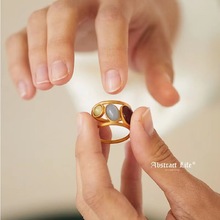 西班牙戒指女2022年新款小众设计简约时尚指环小清新镶嵌饰品