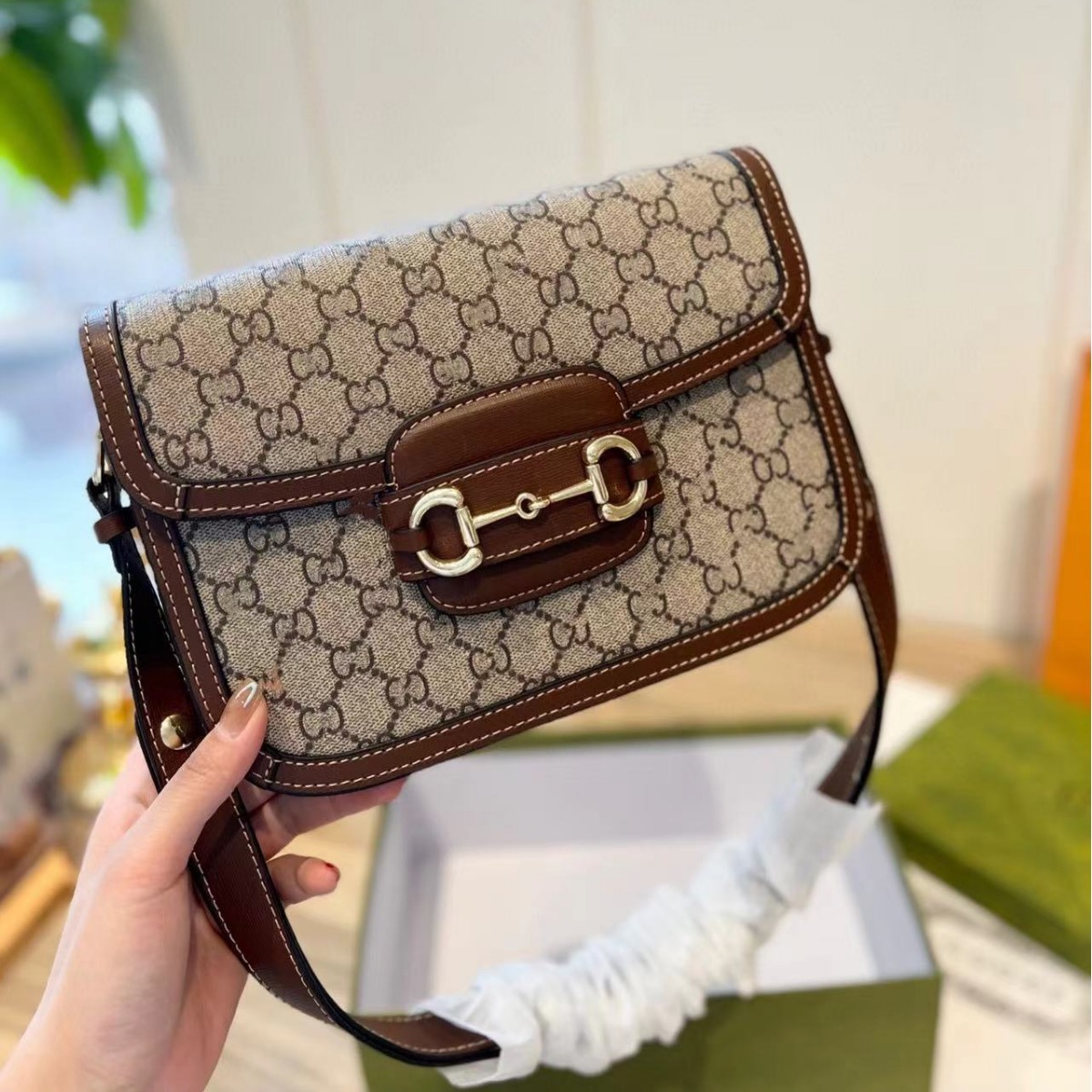 gg家肖战同款包1955马鞍包复古时尚包中古马鞍包中古奢侈品包