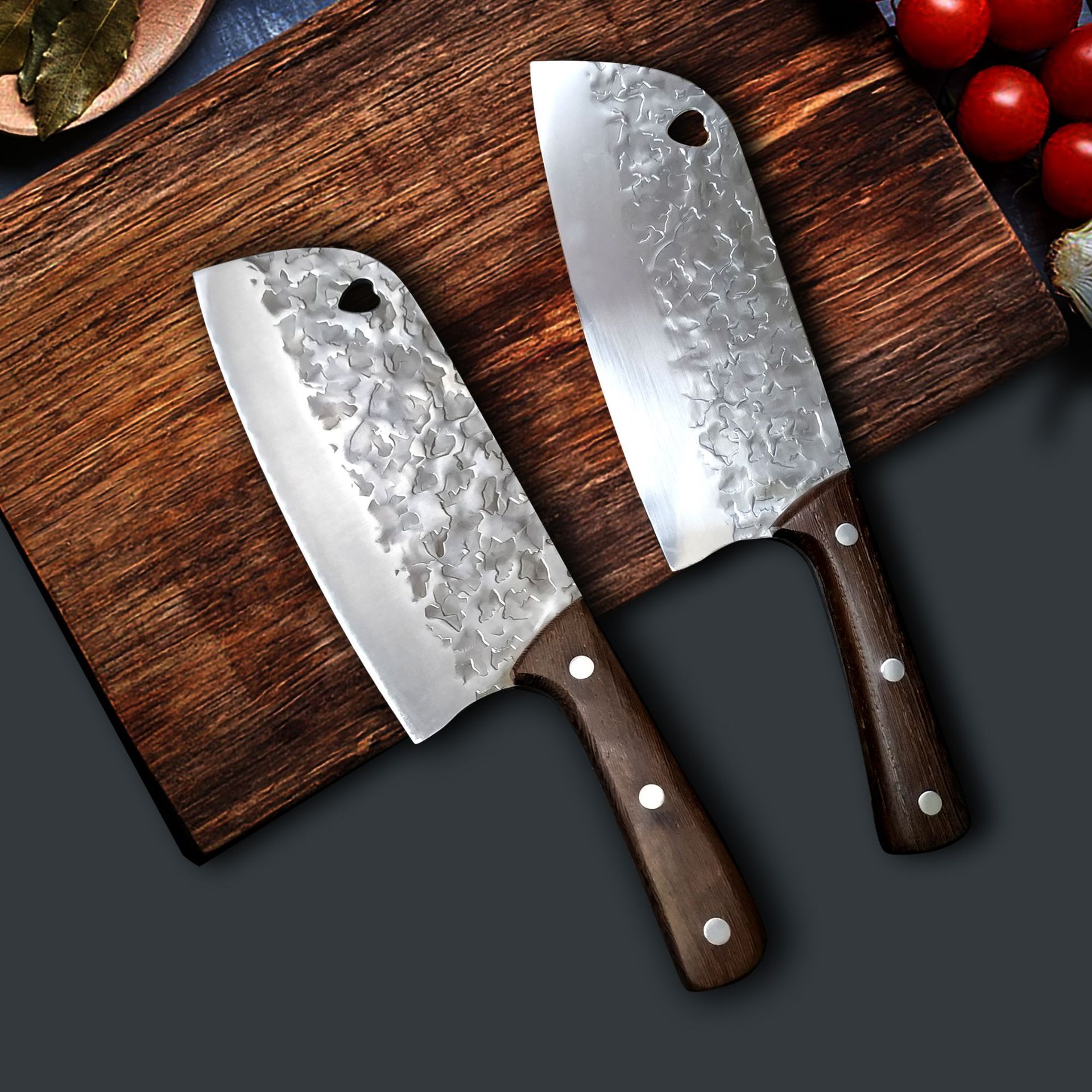 [厂家]厨房刀具鸡翅木柄不锈钢厨用刀女士家用菜刀切片刀切丝刀