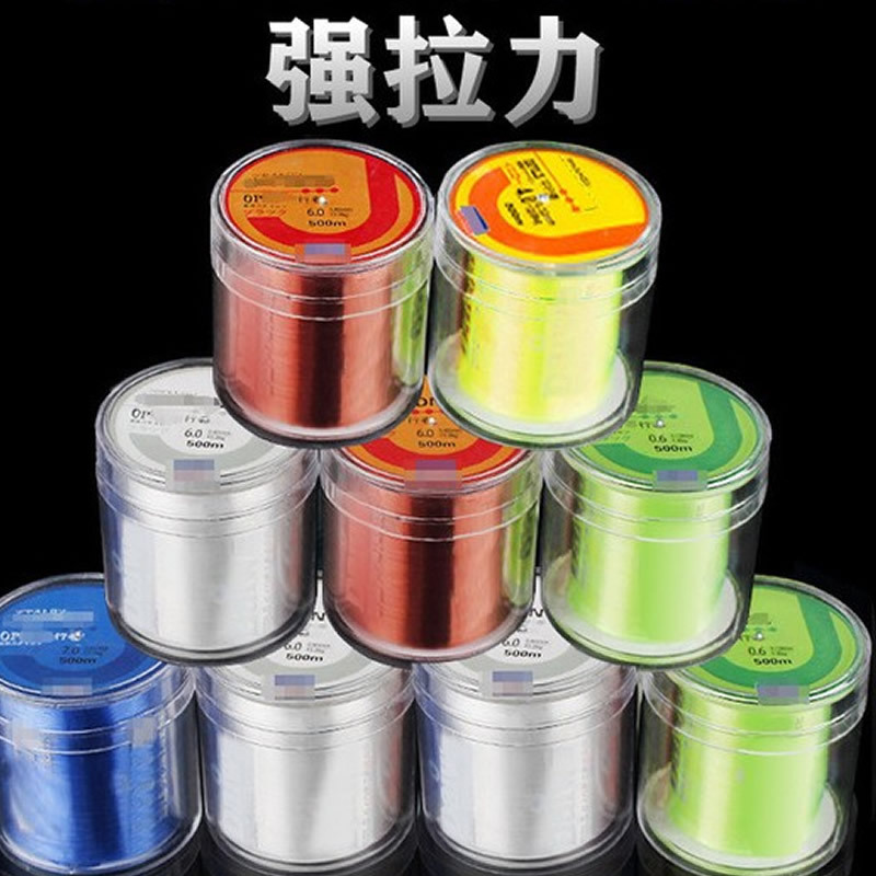 Fishing Line 500 M Nylon Thread Main Line Strand Transparent Sea Fishing Rod Line Fishing Net Thread Large Fish Line Fishing Reel Fishing Line Wholesale