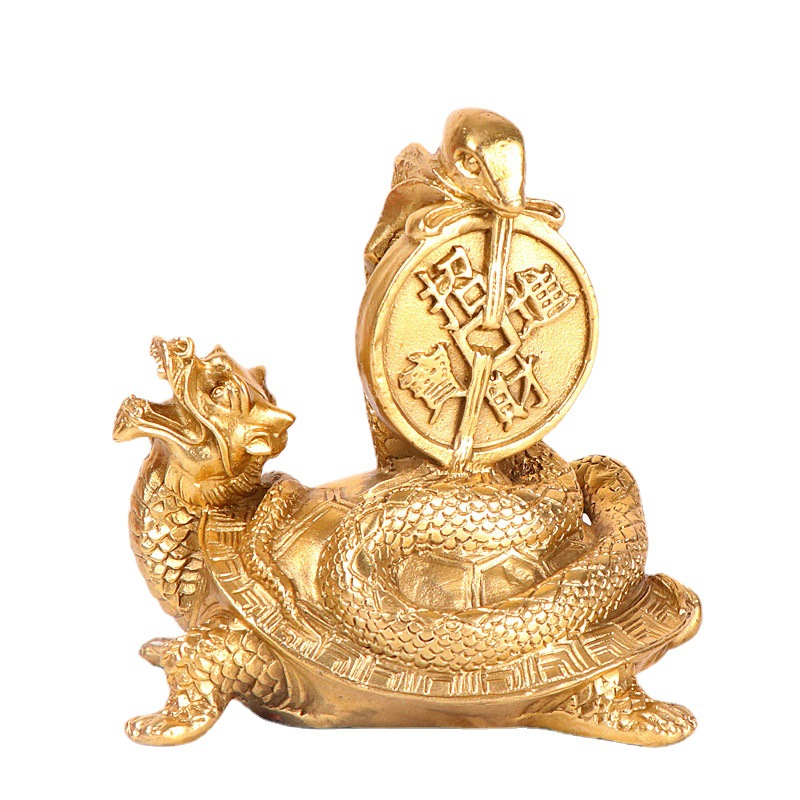 杨铜记 纯铜玄武 四位神 四神兽 玄武摆件