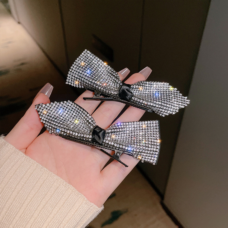 蝴蝶结发夹女夏网红2021年新款发饰侧边碎发边夹韩式气质甜美头饰