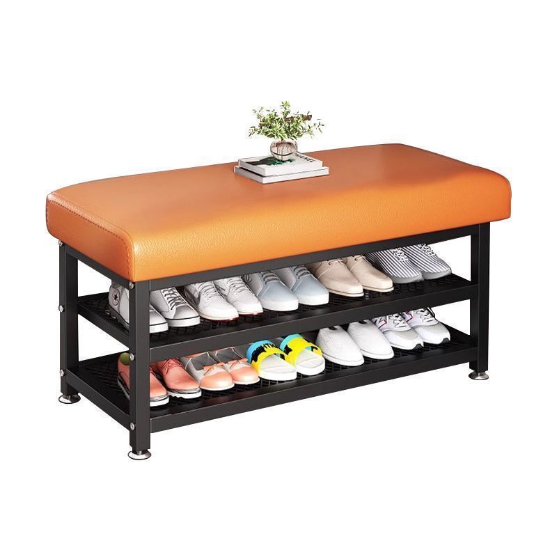 换鞋凳家用门口可坐式穿鞋凳进门凳入户鞋柜坐凳一体软包坐垫鞋架