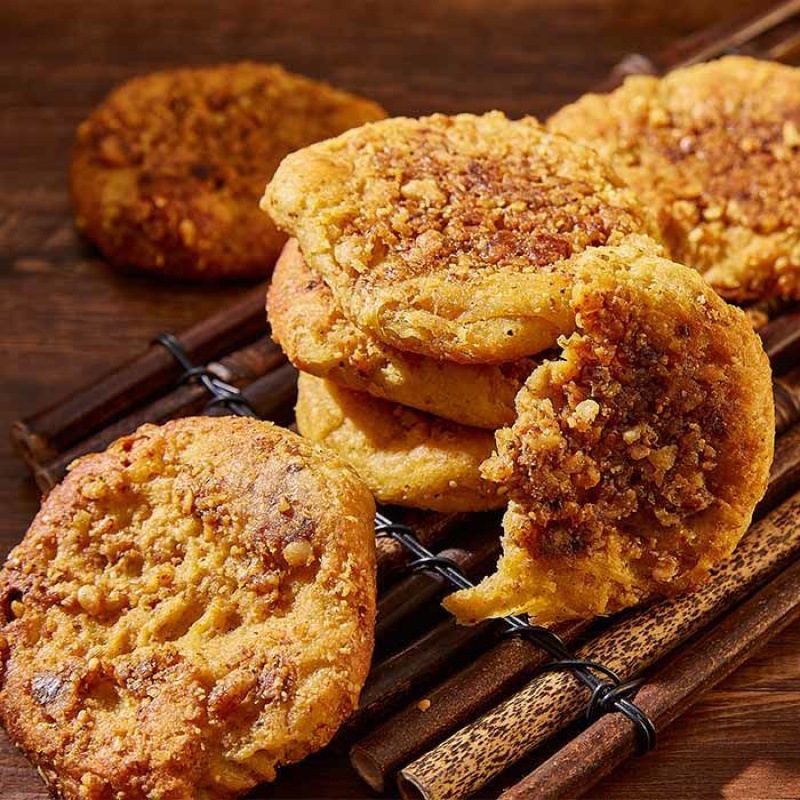 汉中特产核桃馍宁强核桃馍现做现发西安核桃馍糕点略阳核桃饼早餐