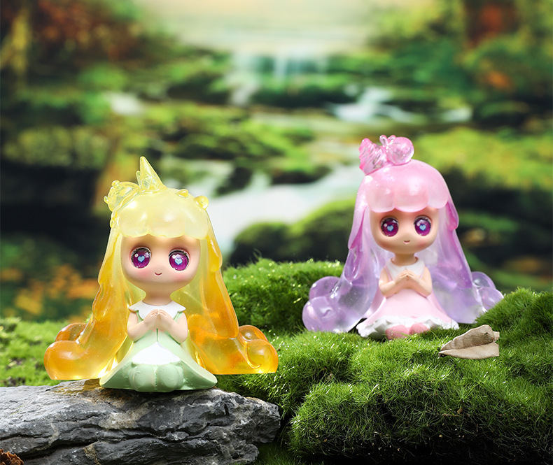 ins少女心可爱女孩小公主人偶手办公仔迷你车载摆件惊喜礼物盲盒