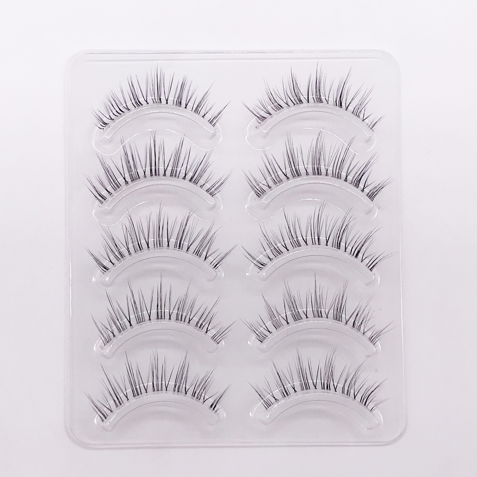 Factory Wholesale Sheer Root Sharpened False Eyelashes 5 Pairs Comfortable and Easy to Wear More than Eyelash in Stock