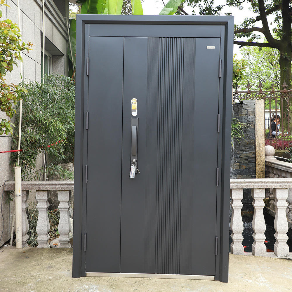 进户门财源广进锌合金防盗门厂家直供现货甲级静音门家用防盗门