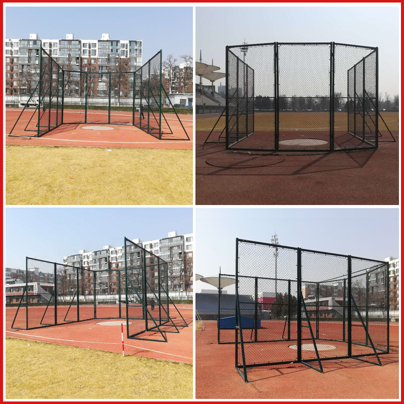 学校田径场地铁饼护笼操场铁饼链球护笼运动场地护网支架-阿里巴巴