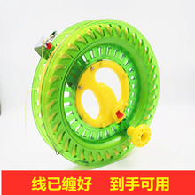 新款风筝线轮手握轮收线轮儿童成人轮胎线轴套餐塑料轮盘静音