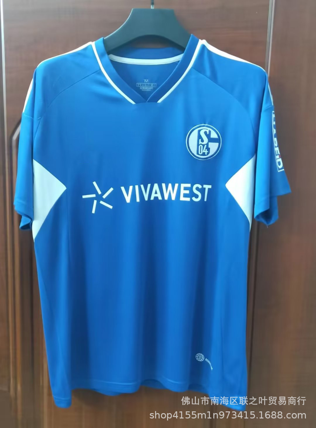 德甲22-23沙尔克04主场球衣 9号特罗德 7号劳尔短袖泰版足球服