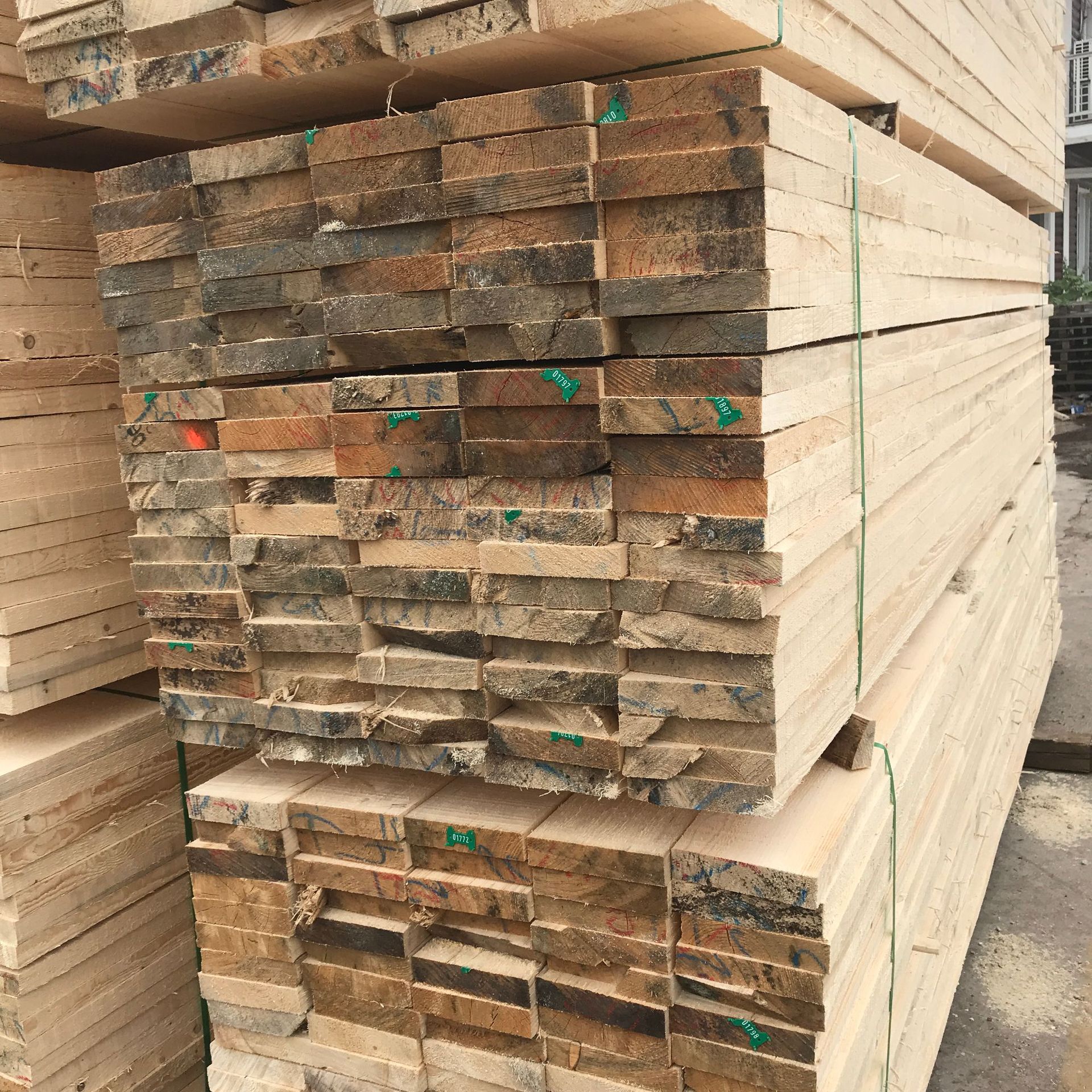 建筑工地工程用板材批发花旗松木跳板加工定 制榆林厂家供应