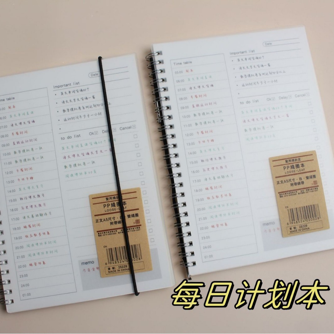 每日计划本365日时间管理100天安排日程时间规划自律考研记事表
