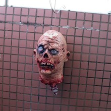 万圣节鬼屋密室酒吧夜场仿真假人头断手断脚断头恐怖吓人道具吊鬼