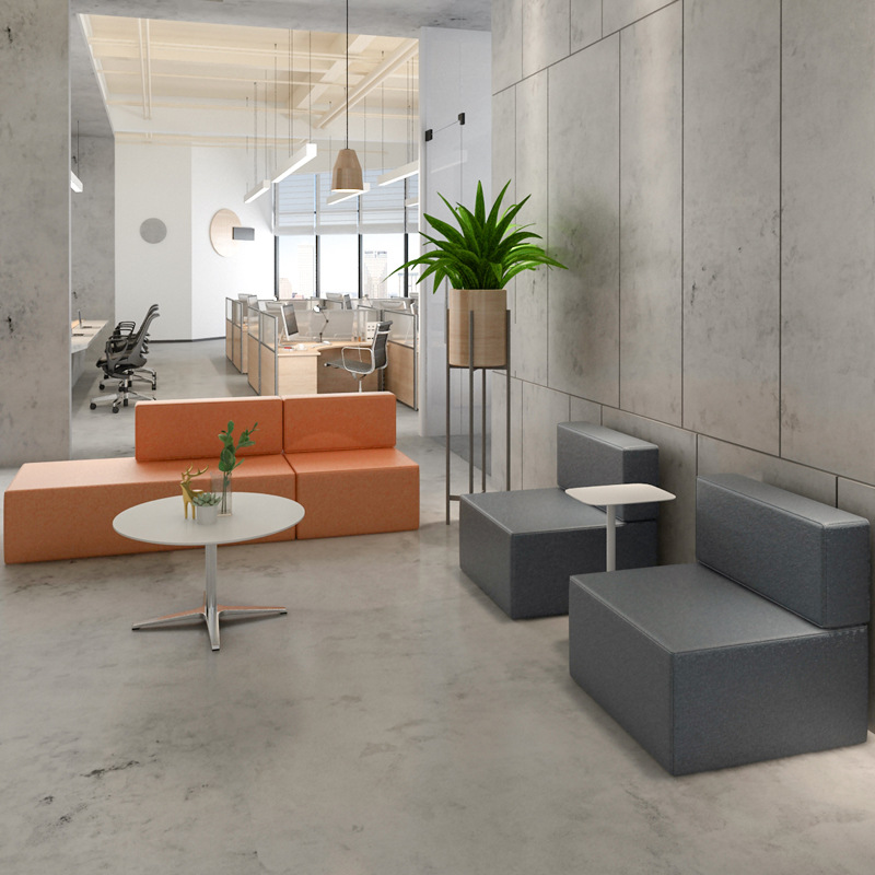 洽谈区沙发办公沙发售楼部沙发会客区接待区沙发公司前台沙发