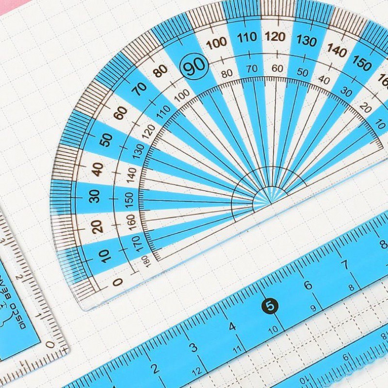 学生文具圆规尺子套装网红小学生初中生绘图制图工具考试学习用品
