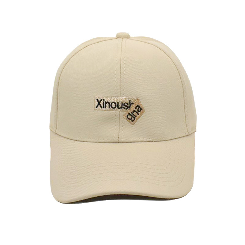 Korean Style Ins Alphabet Embroidery Peaked Cap Female Japanese-Style and Internet-Famous Baseball Cap Casual All-Match Face-Looking Small Sun Hat