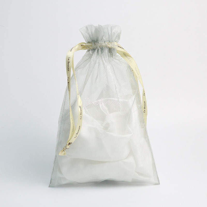 Cost-Effective Organza Drawstring Drawstring Pocket Exquisite Corgen Yarn Jewelry Jewelry Bag Portable Storage Gauze Bag