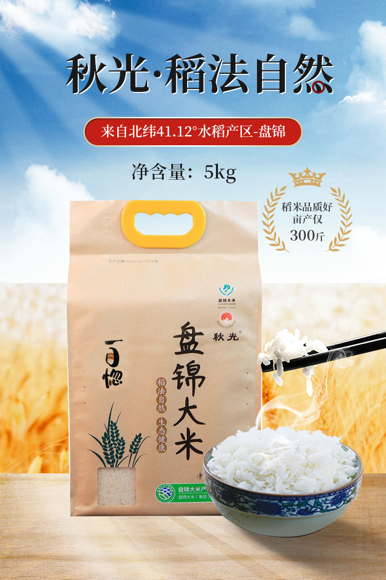 东北盘锦袋装大米厂家直销 礼品公司团购东北大米农家蟹田新米
