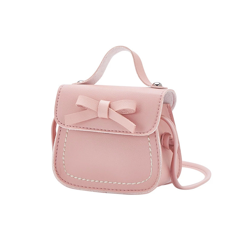 2023 Korean Style New Girls' Single-Shoulder Bag Crossbody Fashion Mini Bow Personalized Children's Pocket Money Accessories Bag
