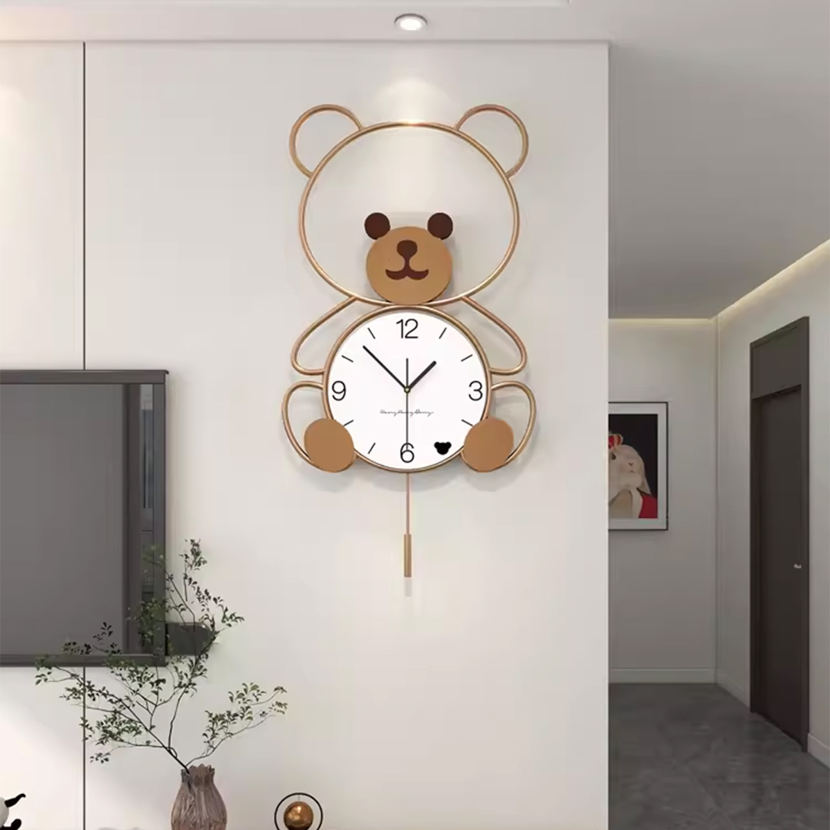 Modern Minimalist and Magnificent Clock Wall Clock Living Room Hanging Wall Creative Home Internet Celebrity 2023 New Clock Restaurant Decoration