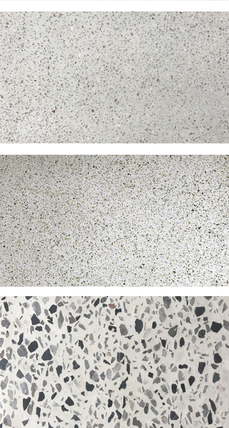 现浇型学校水磨石楼地面 绿石米铜条厚2cm整体无缝彩色水磨石地板