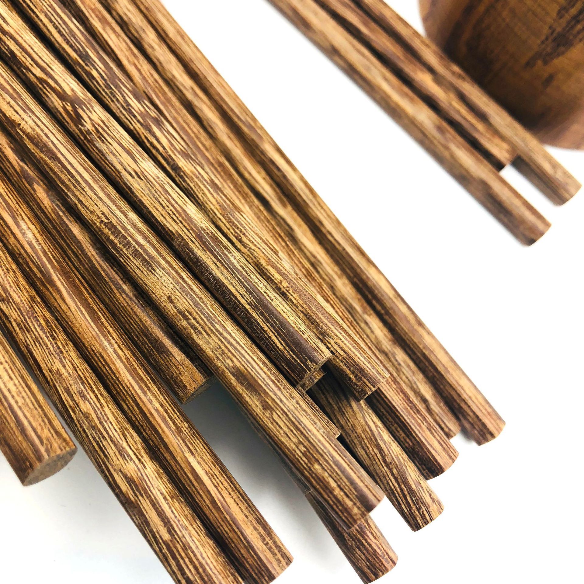 鸡翅木筷子25cm鸡翅木散装筷子 原色实木筷子 地摊批发鸡翅木筷子