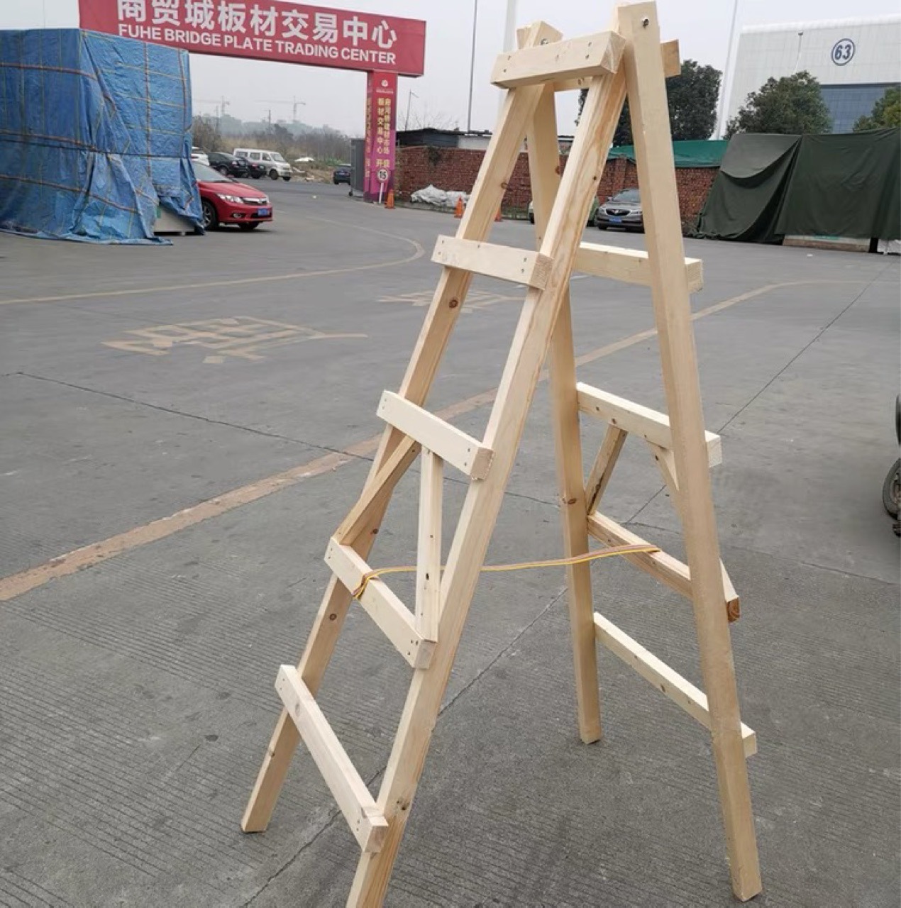 木工行走梯建筑工地梯子电工梯绝缘梯松木梯子2米装修走梯人字梯