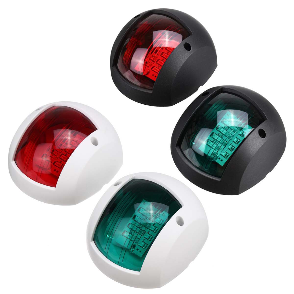 2pcs/set 12v-24v universal abs led navigation light lamp signal
