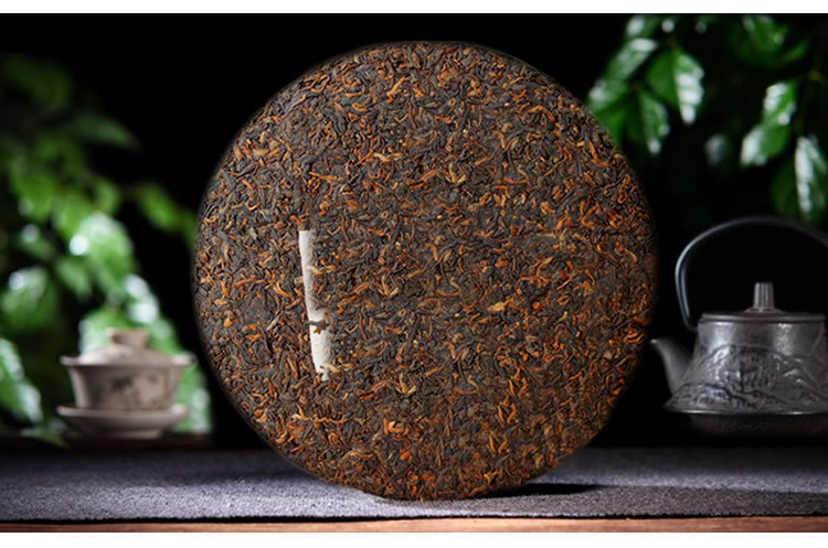 宫廷贡饼金芽茶普洱茶熟茶云南勐海布朗山七子饼茶200克/饼-阿里巴巴