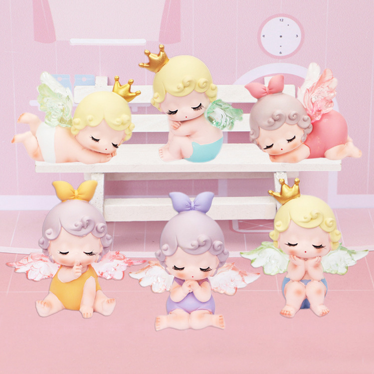 守护天使盲盒潮玩手办公仔玩具玩偶摆件创意学生儿童生日礼物娃娃