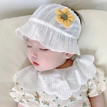 婴儿帽子夏季薄款公主宫廷帽洋气女宝宝无顶遮阳新生儿胎帽