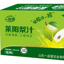 一枝笔莱阳梨汁一支笔梨汁铝罐绿色梨汁 特产 245ml*10瓶包邮正品