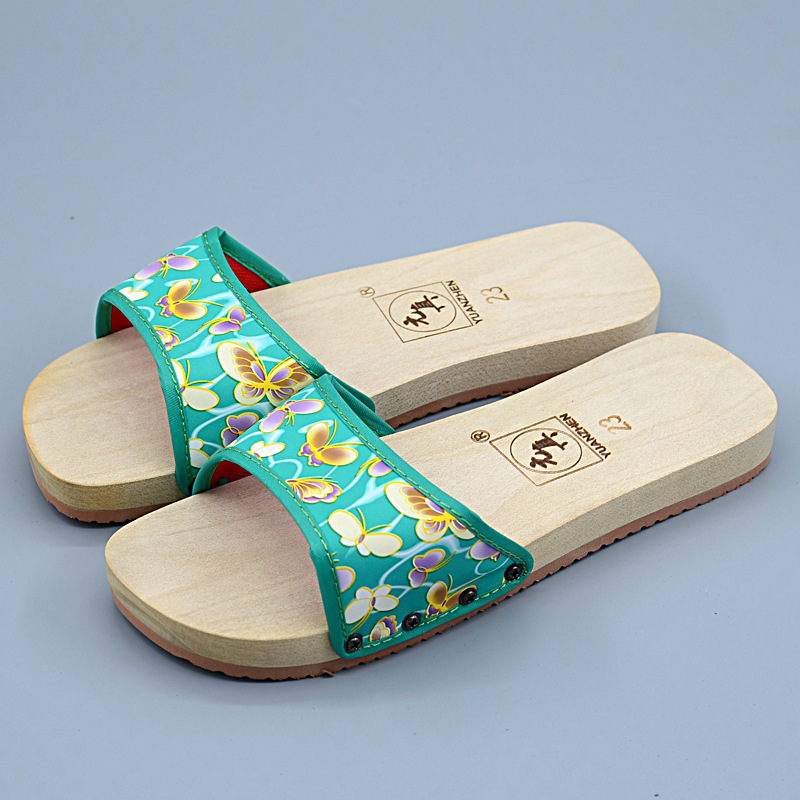 平底木拖鞋居家男女款木鞋防滑木板拖鞋情侣款浴室居家拖鞋