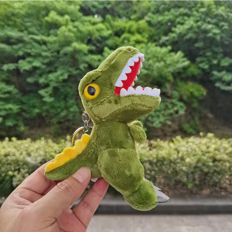 创意恐龙公仔毛绒玩具卡通霸王龙钥匙扣挂件个性礼品书包挂饰批发