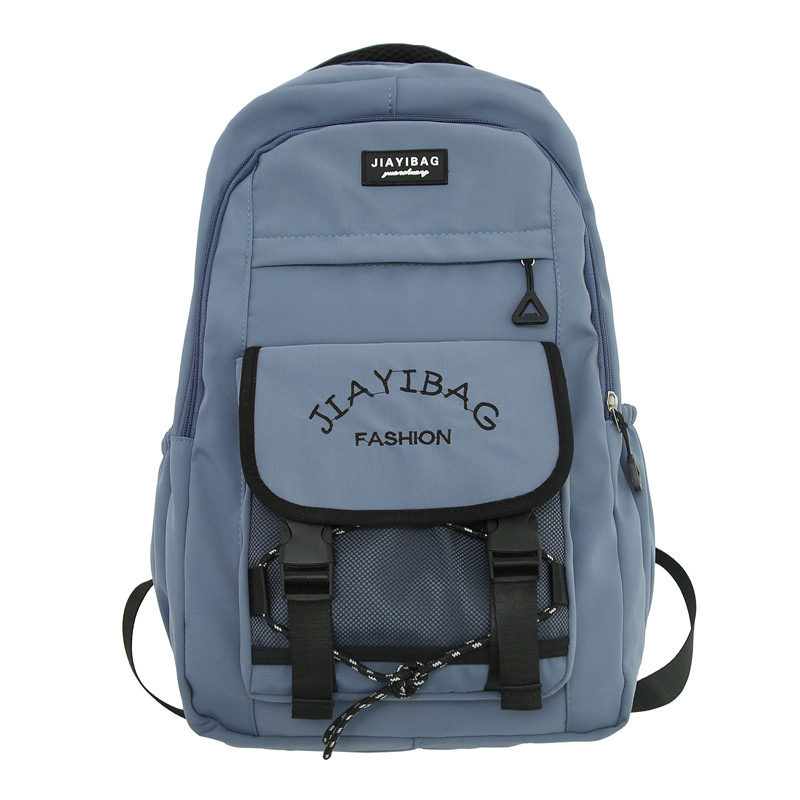 Cross-Border New Arrival Student Backpack Simple Casual Fashion Junior High School Student Campus Backpack Primary School Schoolbag