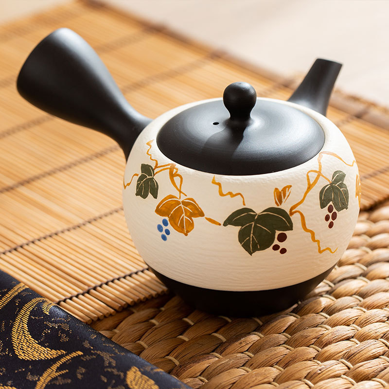 日本进口常滑烧昭萠窑手作陶壶系列 日式侧把壶泡茶壶-阿里巴巴