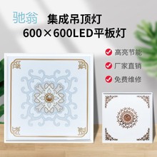 T5e集成吊顶灯600X600led花片灯铝扣板客厅书房嵌入式LED平板灯60