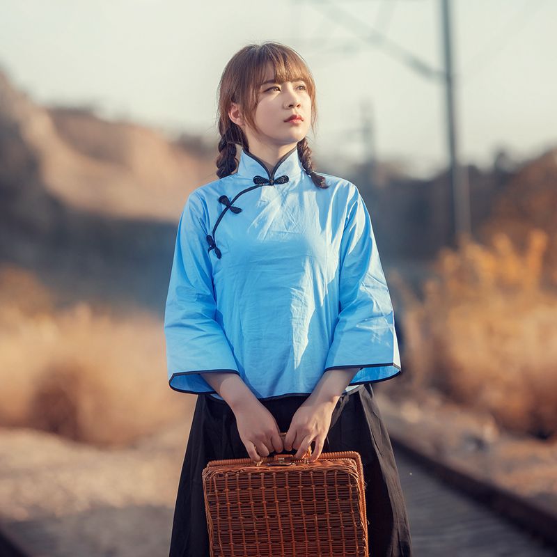 清仓处理3000套民国学生装五四青年节复古表演服装照相馆摄影拍照