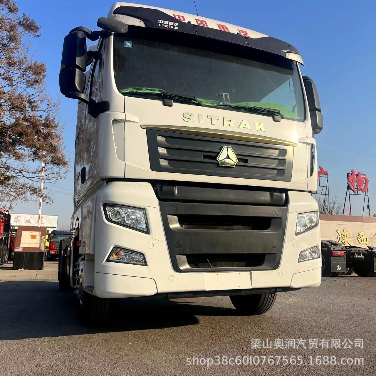 长期出售汕德卡出口二手牵引车头 后八轮拖拉机拖车头 420马力货