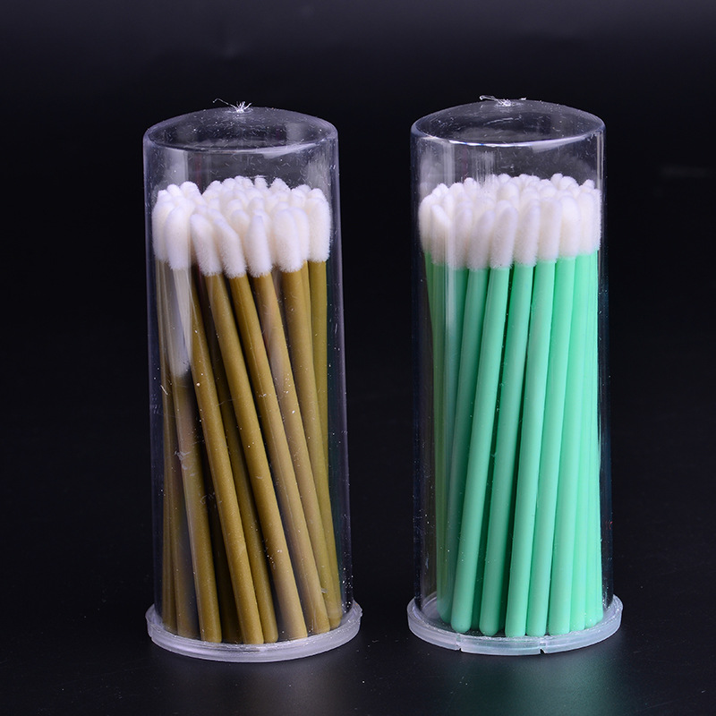 一次性实心杆唇刷 瓶装唇刷 便捷式口红刷 植绒唇刷 彩刷化妆工具