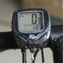 山地车自行车英文129无线码表测速表自行车里程迈表行程表公里表