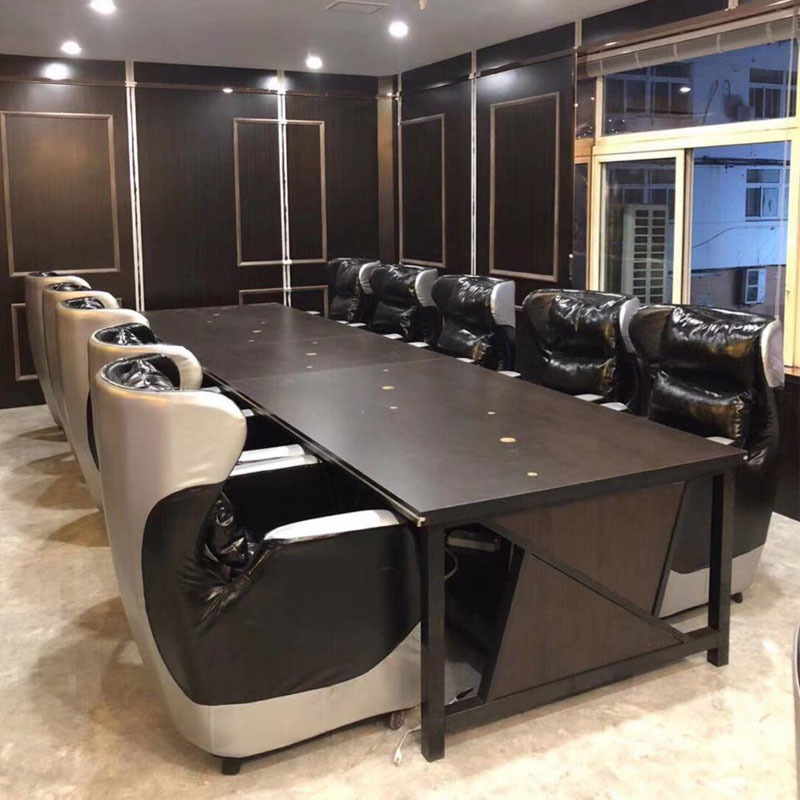 电竞酒店成套网咖电脑桌90-240厘米发光游戏桌子全套网吧桌椅