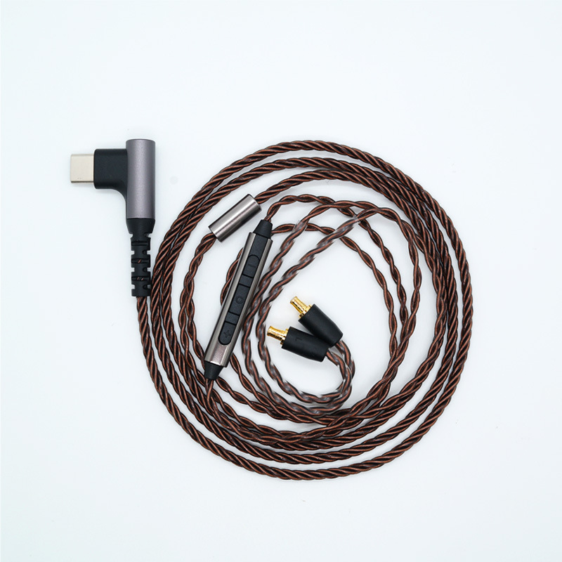 中山臻声无氧铜a2dc耳机升级线e50e70ls300cks1100耳机替换线带麦