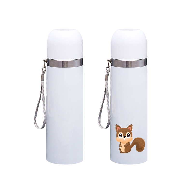 Customized Mikenda Double-Wall 304 Stainless Steel Thermos Tea Bottle Logo Design Thermal Transfer Advertising Cup