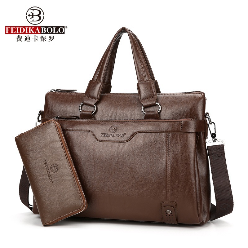 2022 New Men's Handbag Business Shoulder Messenger Bag Horizontal Leisure Briefcase One Piece Dropshipping Wholesale