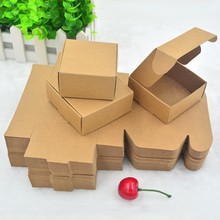 现货飞机盒首饰包装盒饰品纸盒子手工皂折叠盒通用牛皮纸喜糖盒