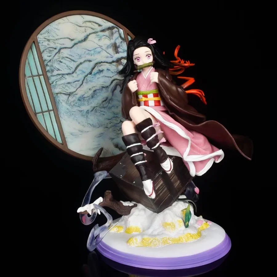 漫爱动漫 鬼灭之刃  gk 灶门祢豆子 屏风 豪华版 雕像 盒装手办